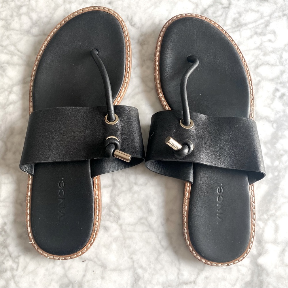 Vince Caelan Sandal Black Sz 7